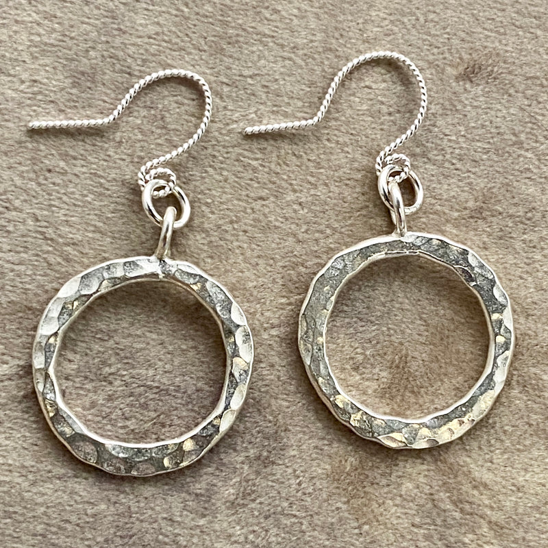 #616 Sterling Circle Earrings