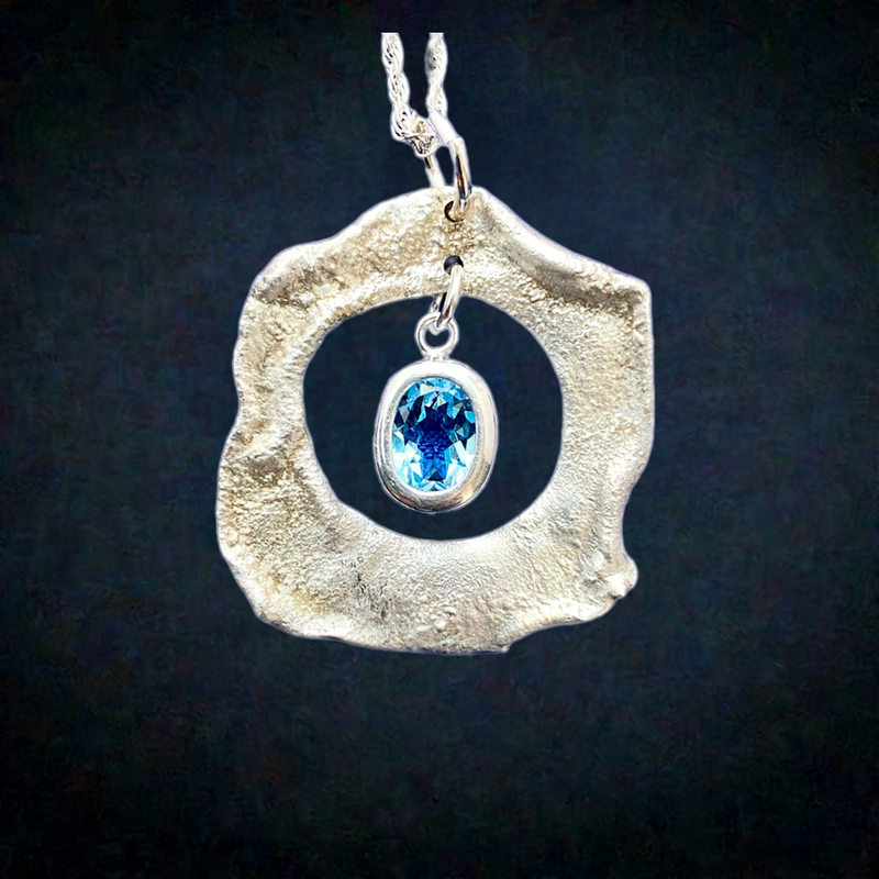#284 Sky Blue Topaz Pendulum