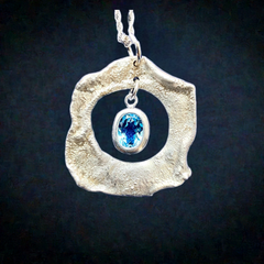 #284 Sky Blue Topaz Pendulum