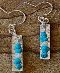 #329 Turquoise and Sterling Earrings