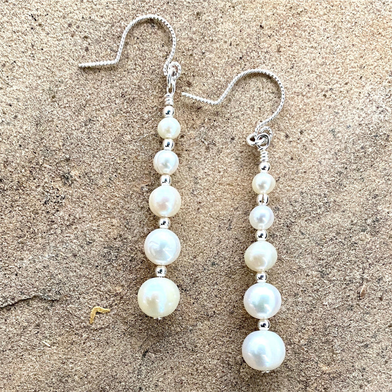 Paulette Five Pearl Earrings #421