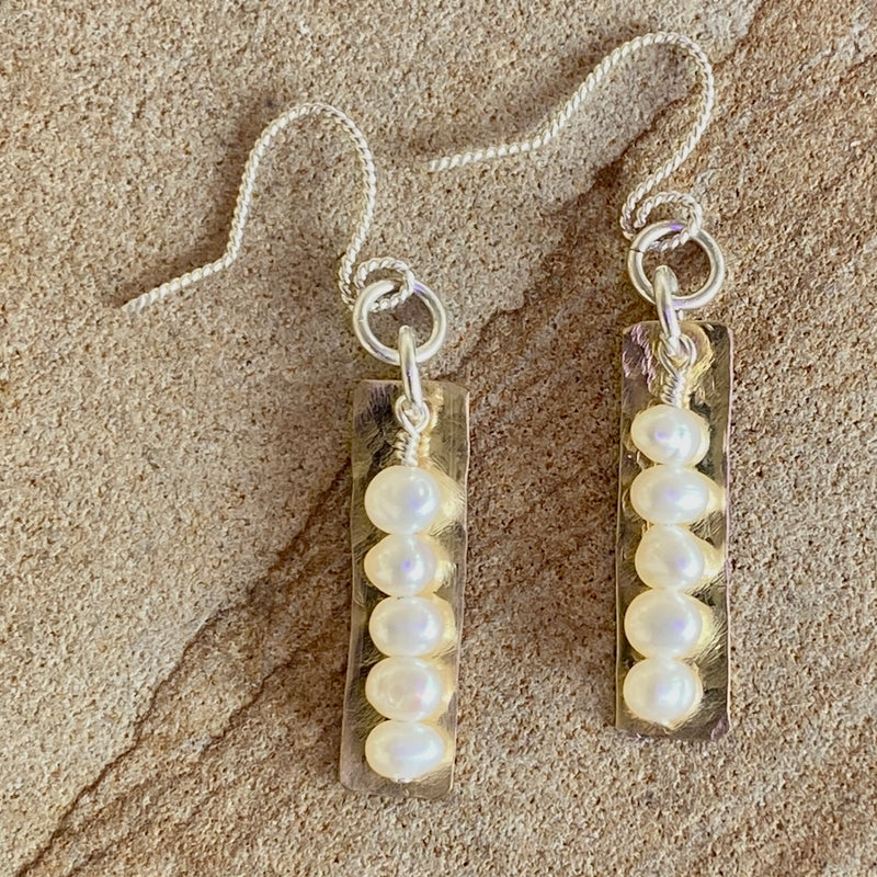 Gold Fill & Pearl Earrings #508