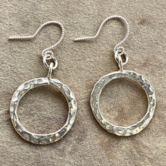Sterling Circle Earrings #616
