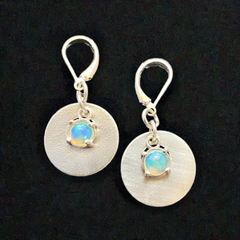 #631 Opal & Sterling Earrings