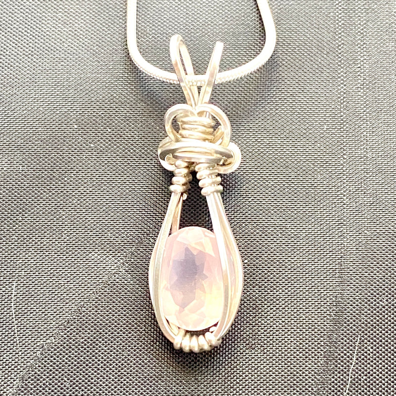 #717 Rose Quartz Wrapped