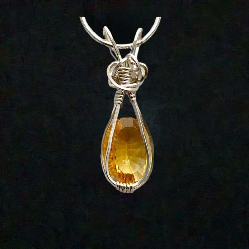 #719 Citrine Wrapped