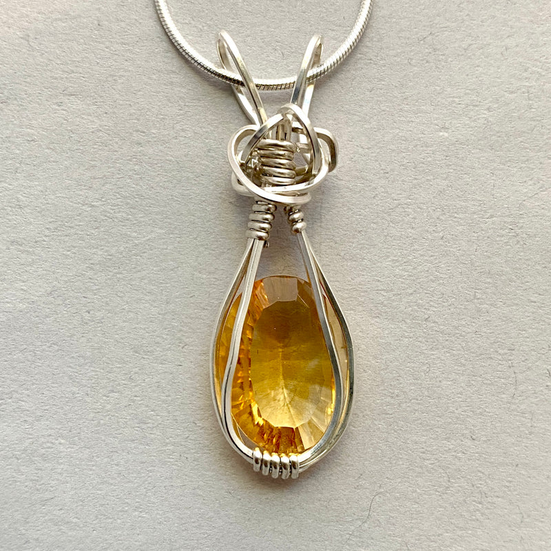 #719 Citrine Wrapped