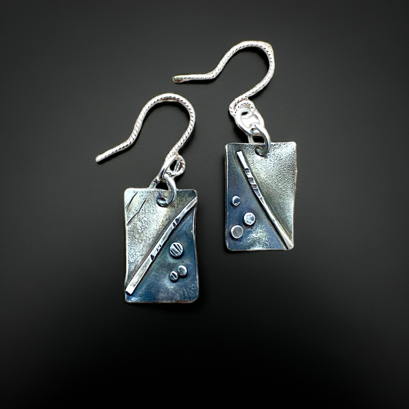 #756 Wildflower Geometric Earrings