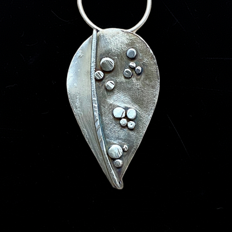 #779 Wildflower Leaf Pendant