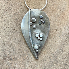 #779 Wildflower Leaf Pendant