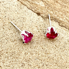 Ruby stud earrings #333
